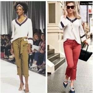 Cabi Ace Sweater bell sleeves V neck Large